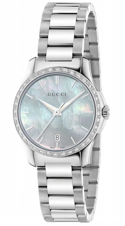 GUCCI hodinky Mod. G-TIMELESS SM WHITE  36 DIAMONDS