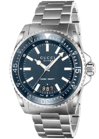 GUCCI hodinky Mod. DIVE XL BLUE