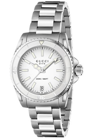 GUCCI hodinky Mod. DIVE MD WHITE