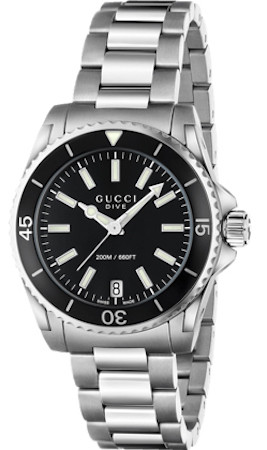 GUCCI hodinky Mod. DIVE MD BLACK