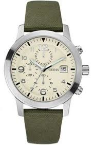 GUESS hodinky Mod. CADET CHRONO Khaki Military Green