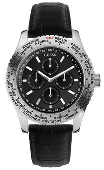 GUESS hodinky Mod. INTERNATIONAL BLACK  35mm WR : 30mt