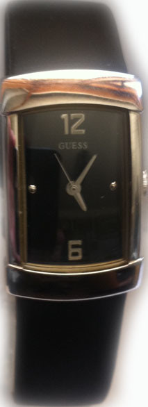 GUESS hodinky Mod. SILICON RUBBER BLACK