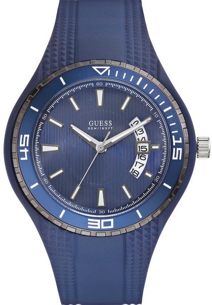 GUESS hodinky Mod. FIN BLUE 45mm WR : 100mt