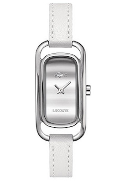 LACOSTE Mod. SIENA LADY - SS CASE - LEATHER STRAP - WHITE DIAL - QUARTZ - ONLY TIME - MINERAL GLASS - 20mm - 3atm