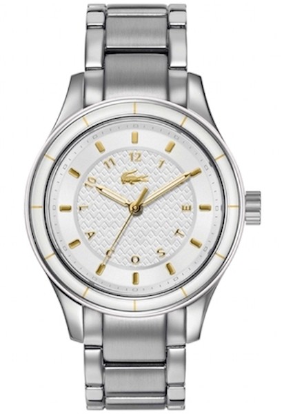 LACOSTE Mod. SYDNEY UNISEX - SS CASE - SS STRAP - WHITE DIAL - QUARTZ - ONLY TIME - MINERAL GLASS - 38mm - 3atm