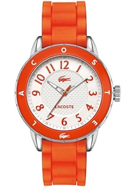 LACOSTE Mod. RIO LADY QUARTZ S/S CASE SILICONE STRAP 40mm wr 5atm