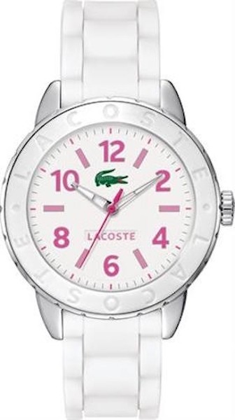 LACOSTE Mod. RIO LADY QUARTZ S/S CASE SILICONE STRAP 40mm wr 5atm