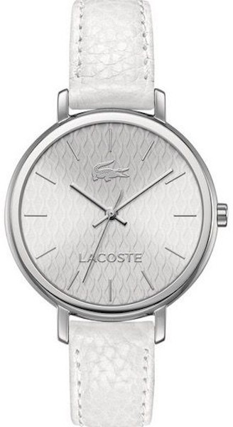 LACOSTE Mod. NICE S/S CASE LEATHER STRAP 42mm 3atm