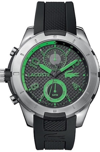 LACOSTE Mod. TONGA S/S CHRONO CASE RUBBER STRAP 44mm 5atm
