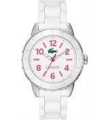 LACOSTE Mod. RIO LADY QUARTZ S/S CASE SILICONE STRAP 40mm wr 5atm