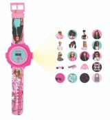 Lexibook Digitálne premietacie hodinky Barbie s 20 obrázkami na premietanie