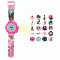 Lexibook Digitálne premietacie hodinky Barbie s 20 obrázkami na premietanie